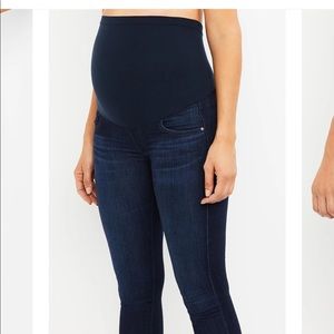 AG Maternity Ankle Skinny Jeans with Belly Panel